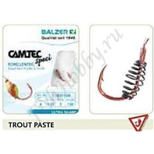 Крючки с поводком Balzer Camtec  Trout Paste140 см (уп.5 шт)