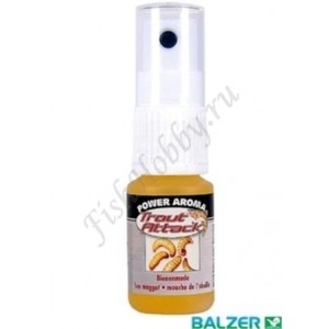 Спрей аттрактант Balzer Trout Attack Power Aroma пчелиной личинки