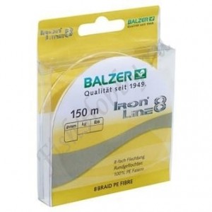Шнур плетенный Balzer Iron Line 8x yellow 0.10