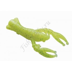 Berkley, Micro Sparkle Craw  Chartreuse 25 мм., Искусственный рак (уп.12 шт)