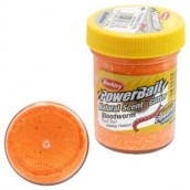 Форелевая паста Berkley Powerbait Natural Scent Glitter Bloodworm, Fluorescent Orange, 